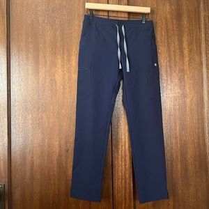 Figs Yola skinny scrub pants in navy